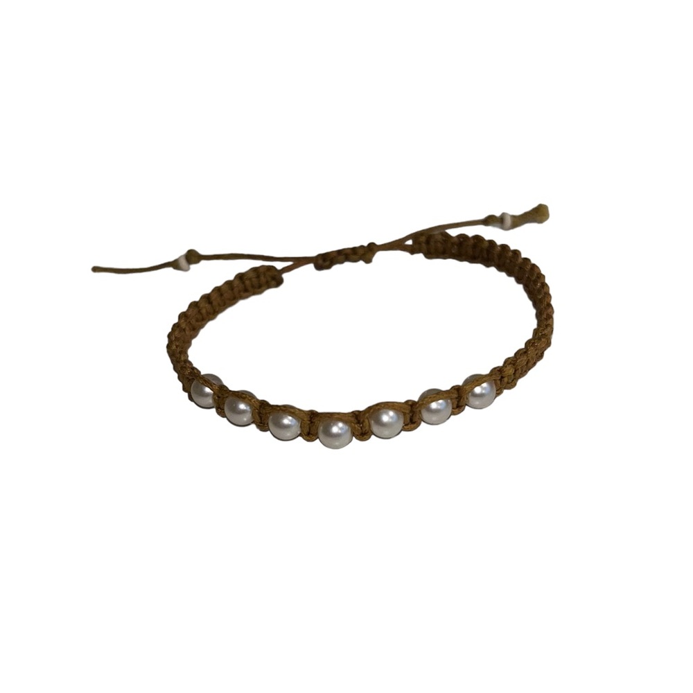Handmade String and Bead Bracelet